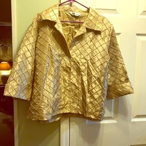 Gold sateen lightweight jacket